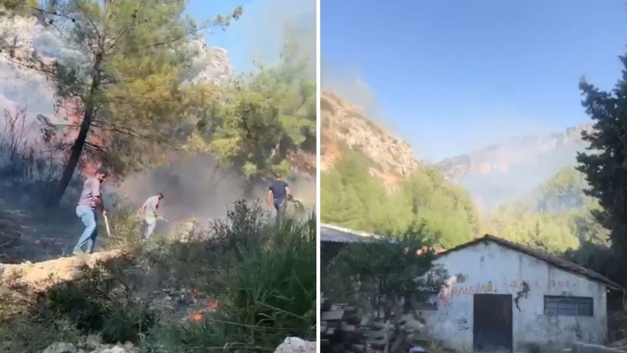 Son Dakika | Hatay’da orman yangını: Ekipler alevlere havadan ve karadan müdahale ediyor